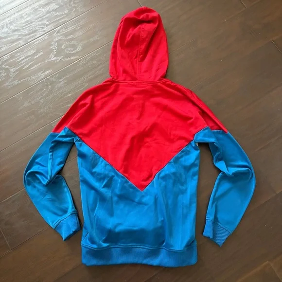 Adidas Originals Retro Vintage Red White & Blue Hoodie - Picture 12 of 13